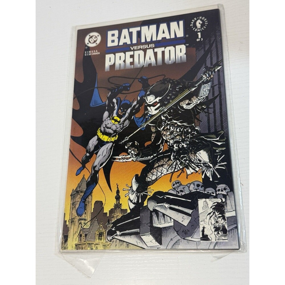 Batman versus Predator #1 Dark Horse 1991 Newsstand Dave Gibbons